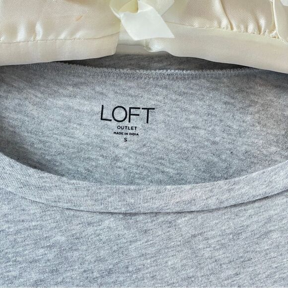 LOFT Outlet Graphic Long Sleeve Tee “Good Witch” With Embroidered Flowers Small - Picture 5 of 7